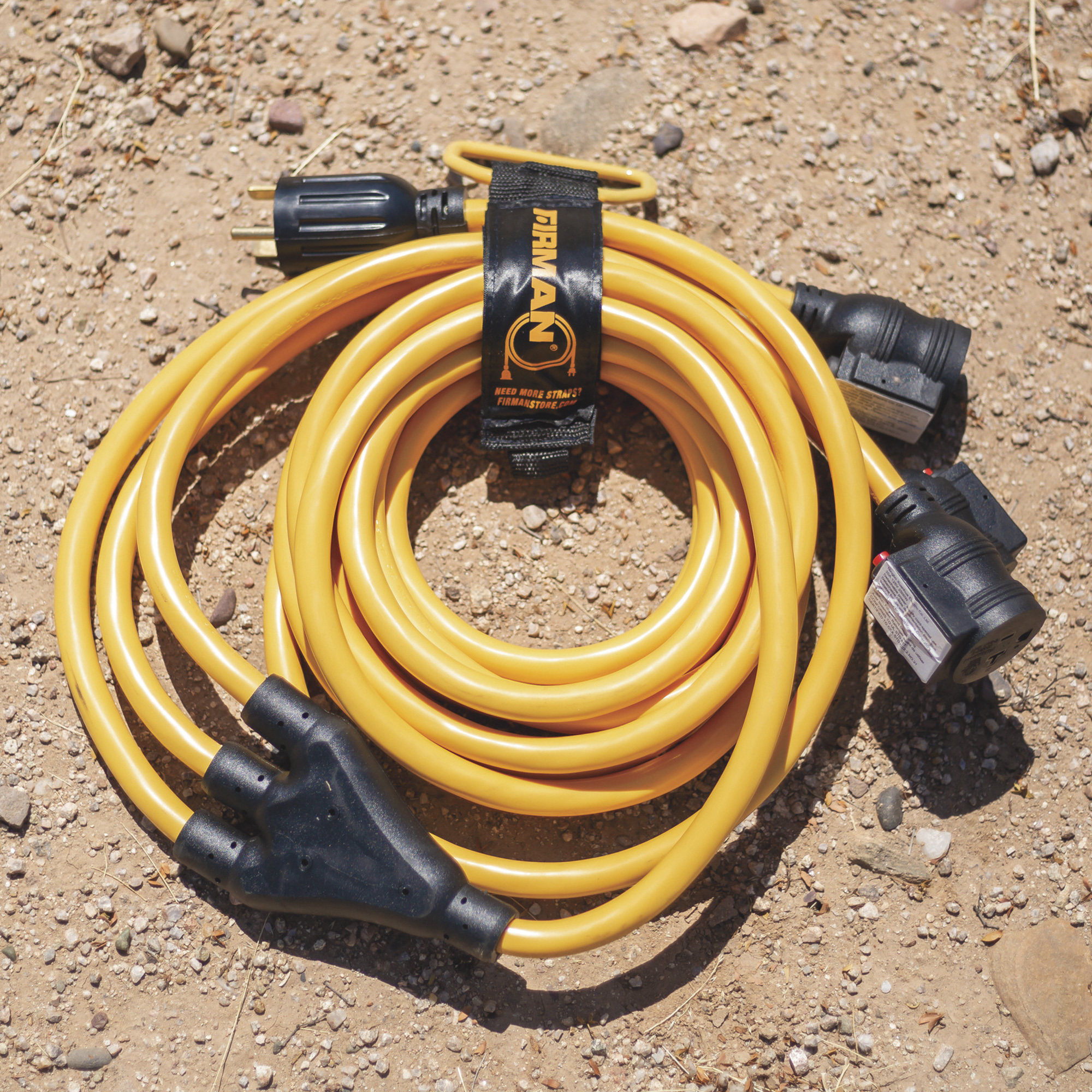 Firman Generator Power Cord with Storage Wrap,30 Amps, 10-Ga., 120 Volts, 25ft.L, Model# 1101